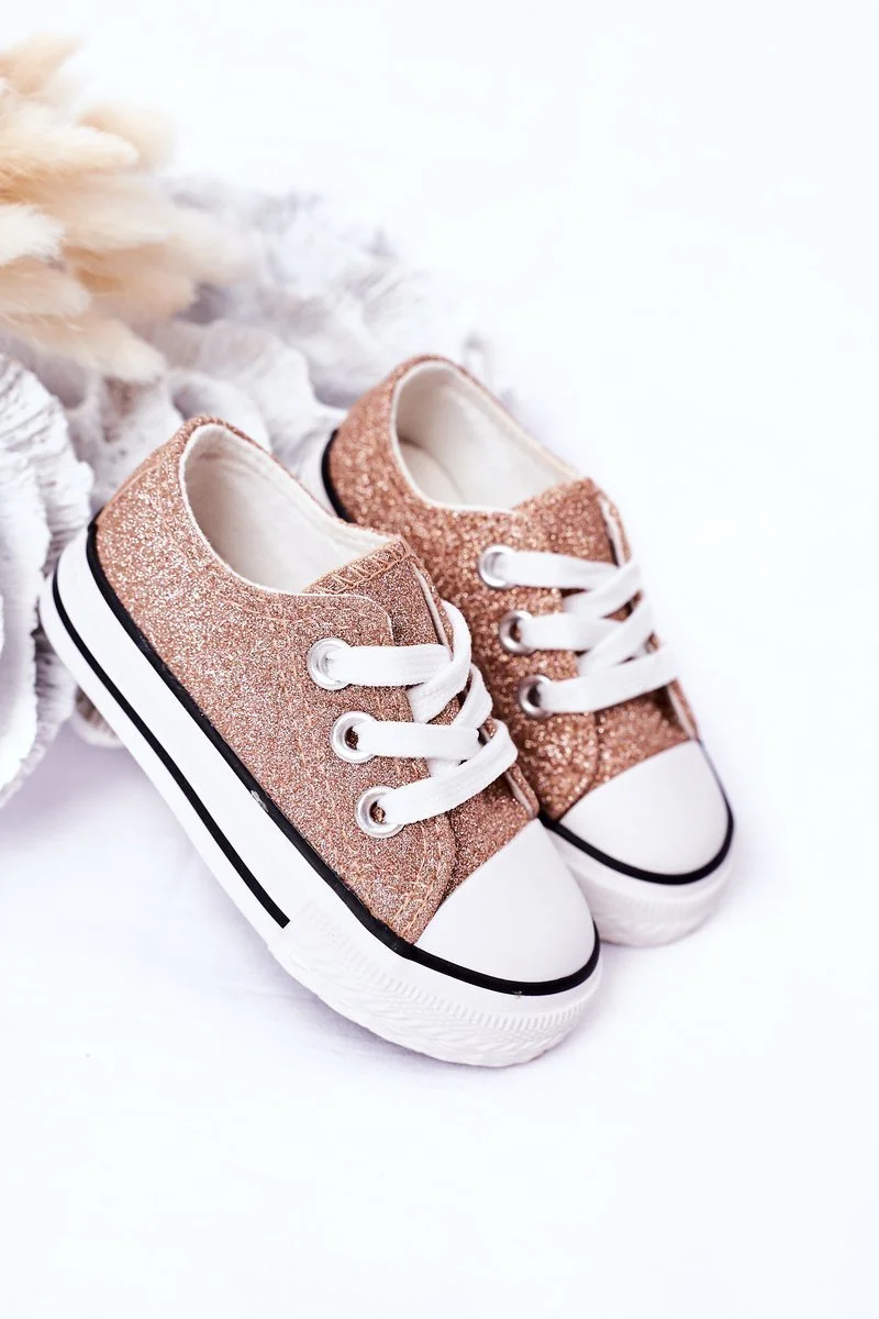 Dječje svjetlucave tenisice Rose Gold Bling-Bling