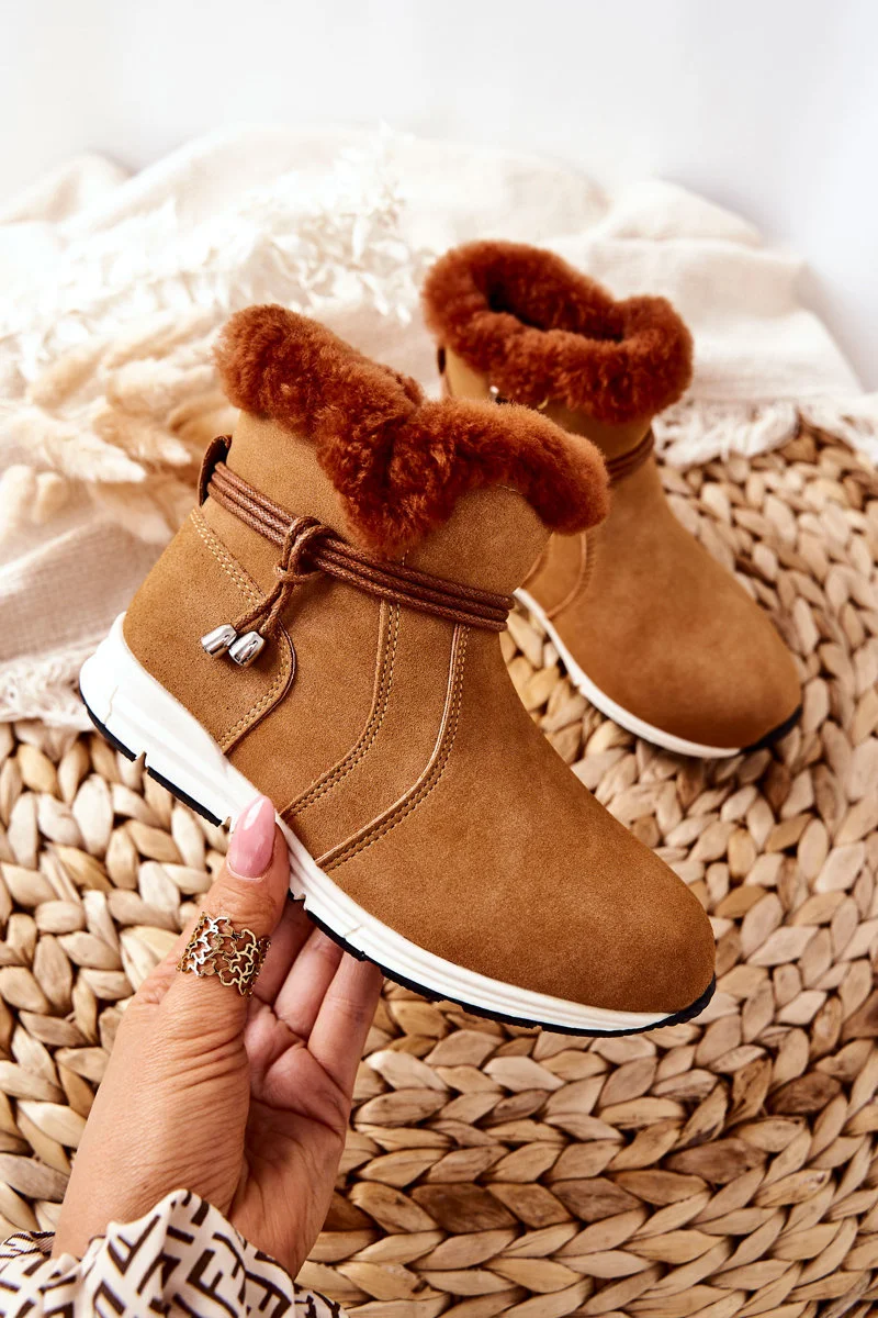 Dječje čizme za snijeg s krznom Big Star BB374058BS Camel