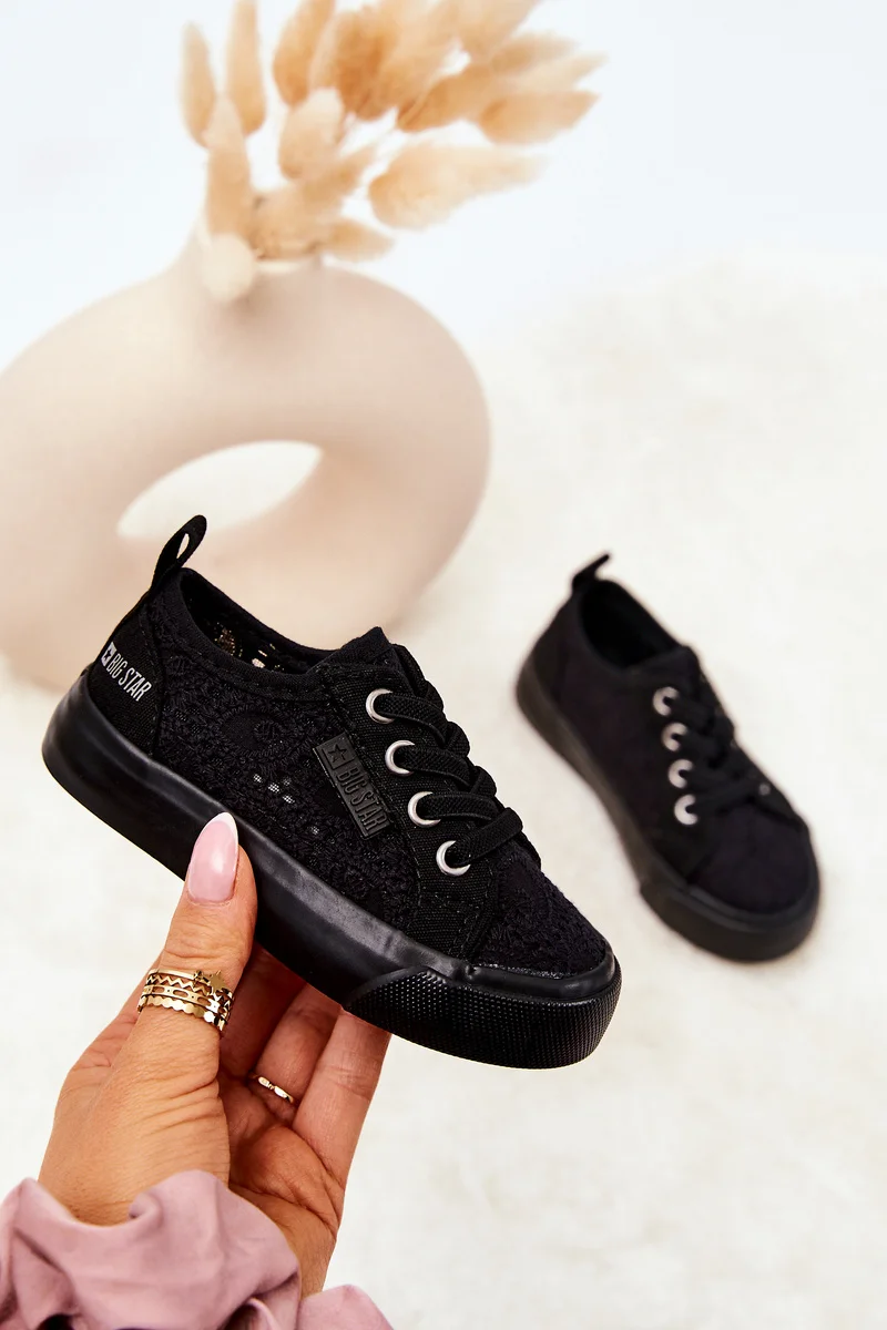 Openwork tenisice Big Star JJ374133 crne