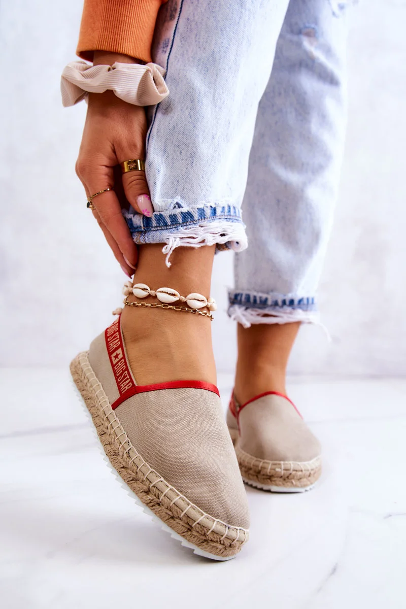 Slip-on espadrile Big Star JJ274879 Bež