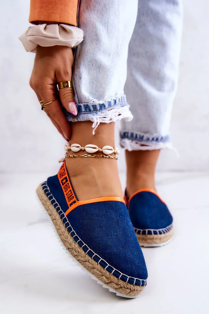 Slip-on espadrile Big Star JJ274877 Mornarsko plave