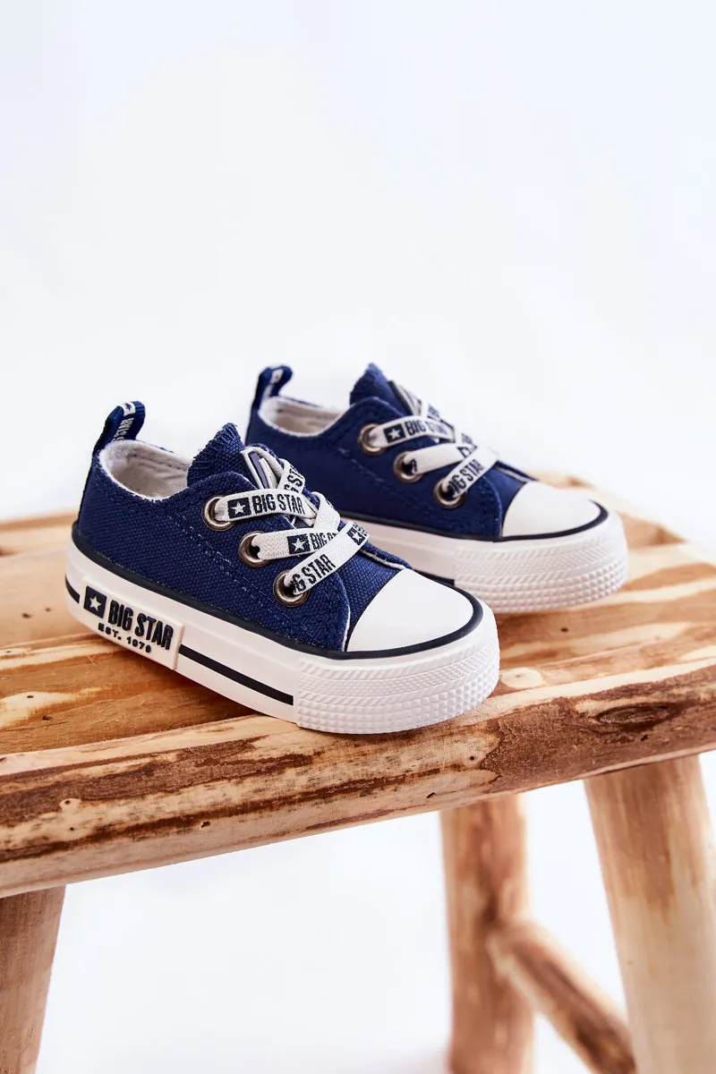 Dječje platnene tenisice BIG STAR KK374050 Mornarsko plave