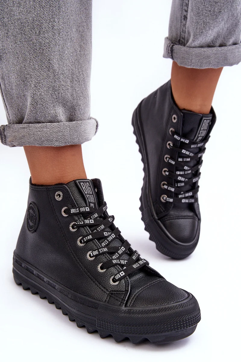 Ženske tenisice Big Star High Warm Black EE274110