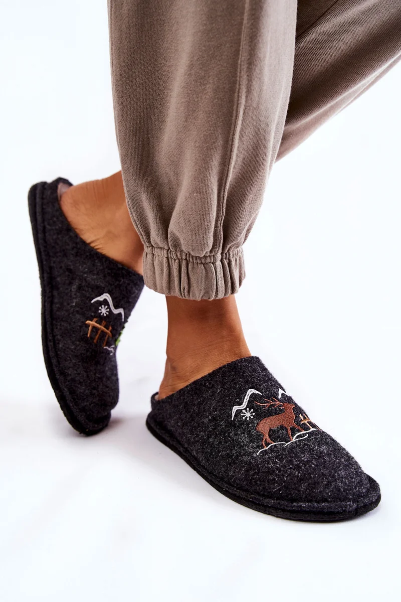 Unikatne papuče Big Star Black and Beige