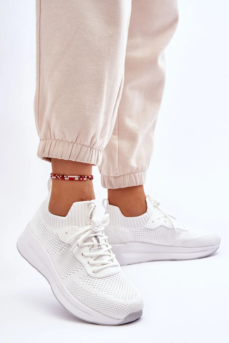 Ženske Cross Jeans Slip-on tenisice LL2R4031C Bijele