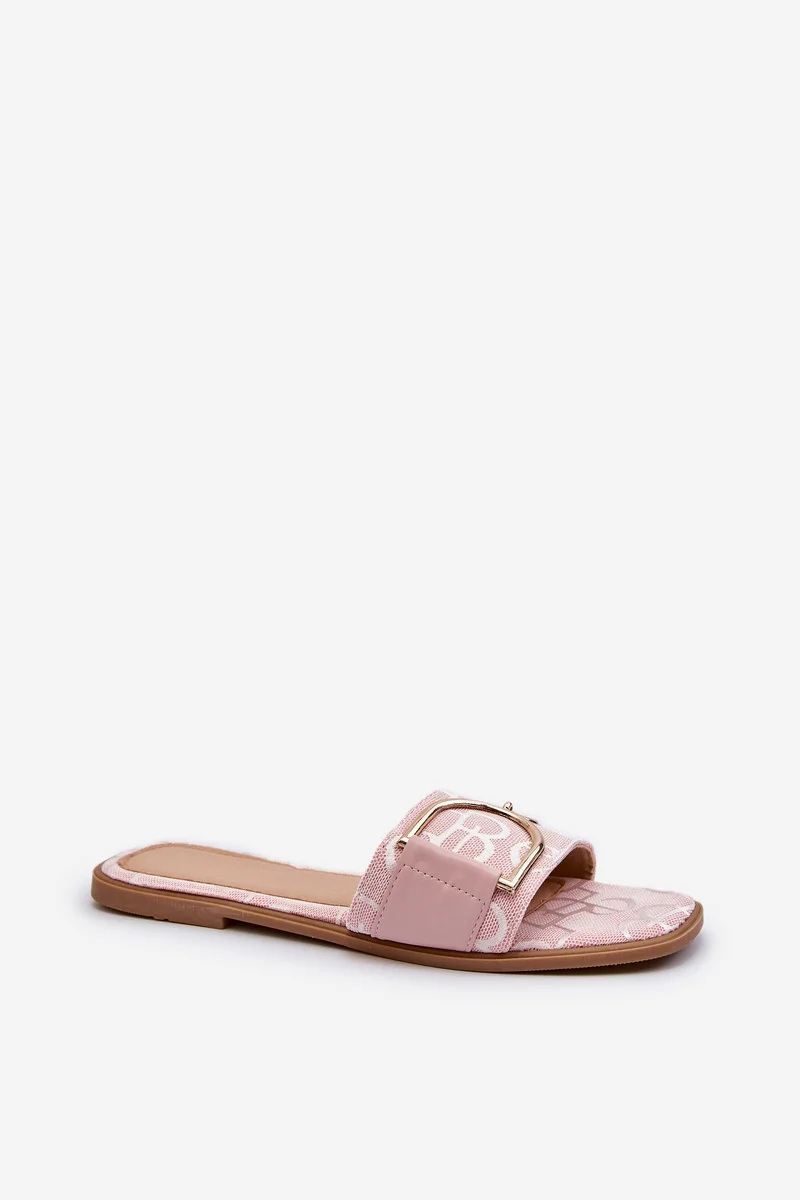 Sjajne ženske papuče s ukrasom Pink Taleci