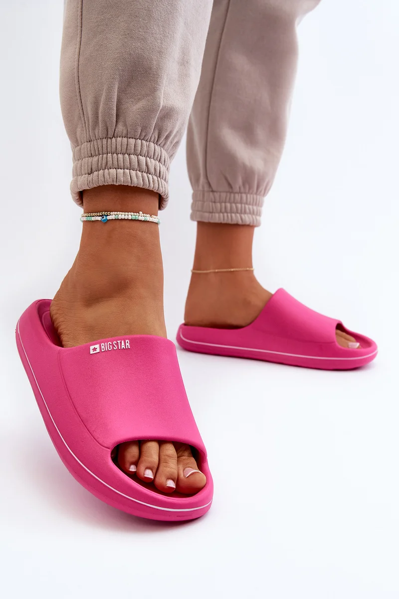 Lagane ženske papuče Big Star NN274A041 Fuchsia