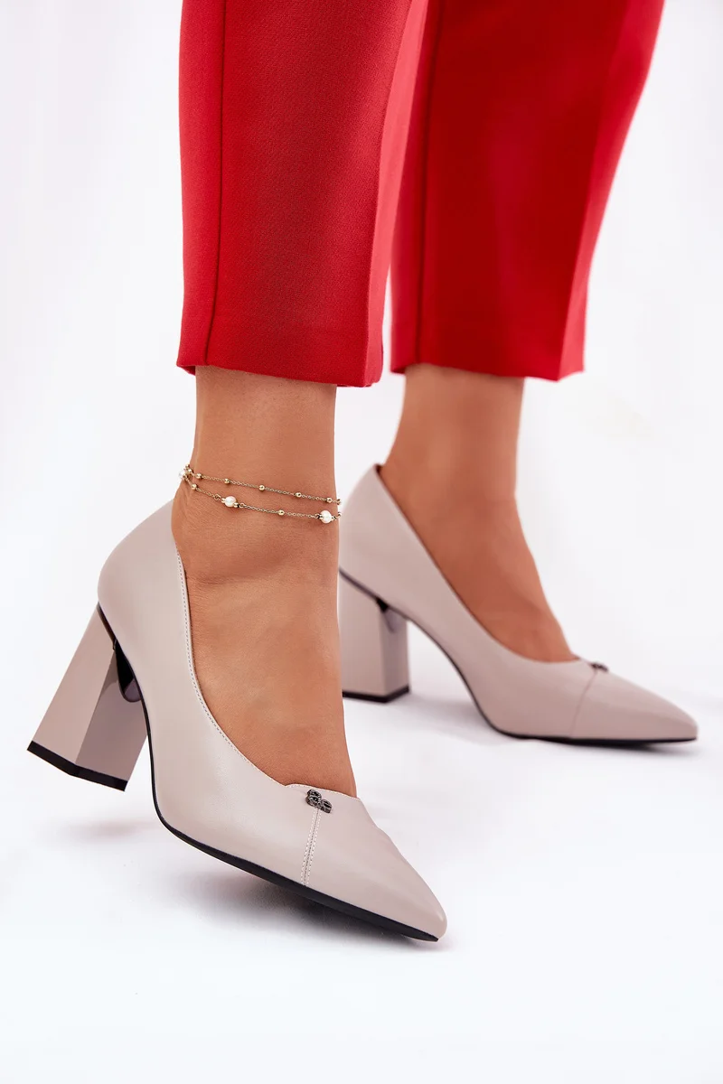 Elegantne Cipele Na Petu Vinceza 62224 Sive