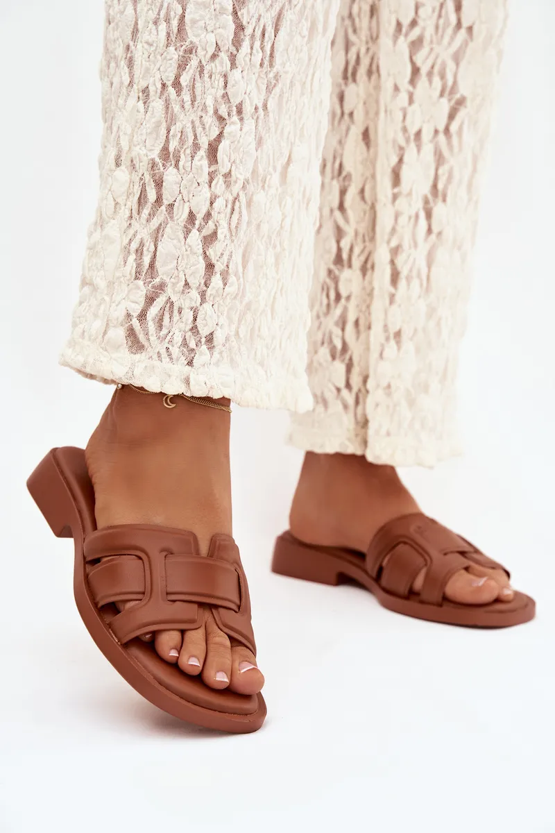Ženske papuče na ravnom petom Camel Lorania
