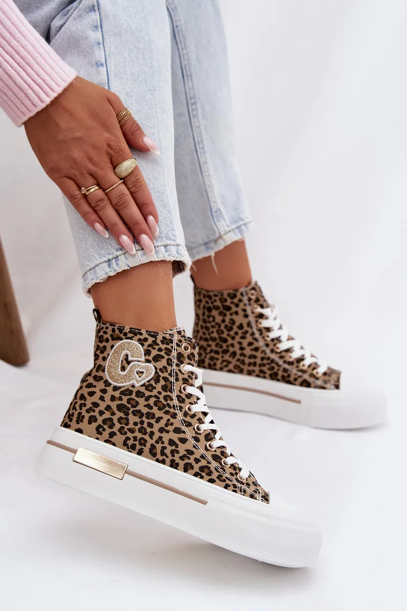 Ženske tenisice na platformi s leopard uzorkom Meloria